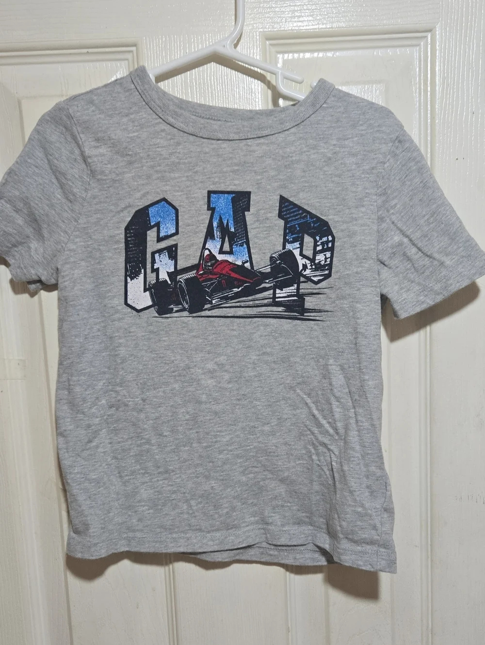 GAP Boys' Gray Race Car Graphic Tee